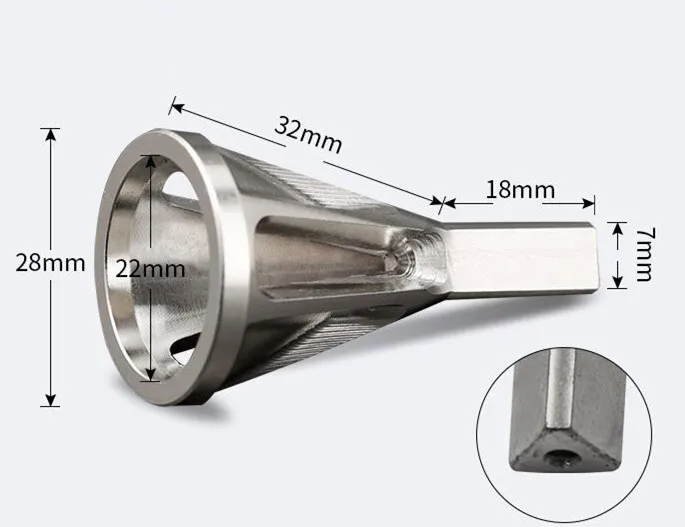 New Stainless Steel Deburring External Chamfer Tool Drill Bit Remove Burr Silver