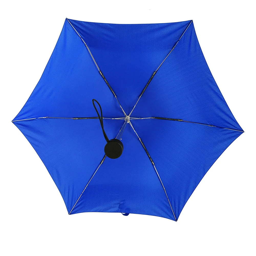 Chinese umbrella factory steel material black mini folding compact umbrella for sale