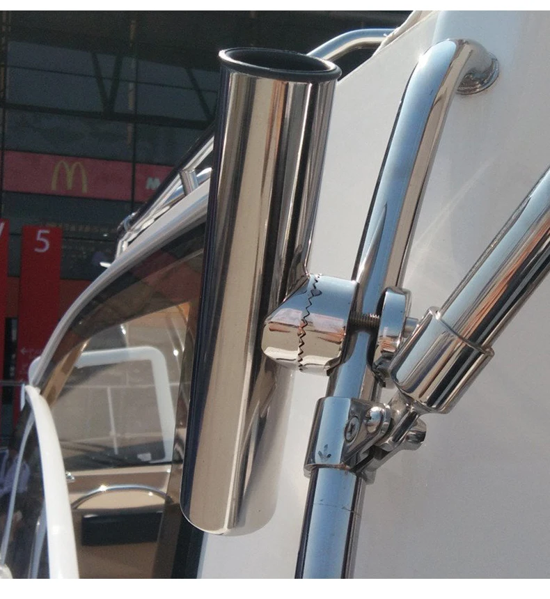 Stainless Clamp On Fishing Rod Holder Boat Marine Secure Durable Buy