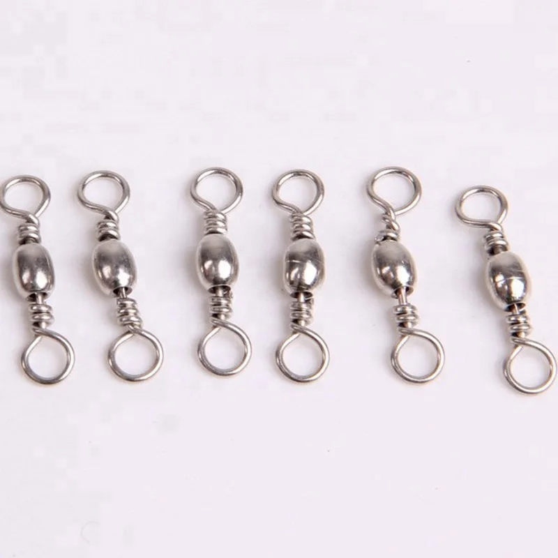 

stainless barrel swivels for saltwater fishing, Silver, black