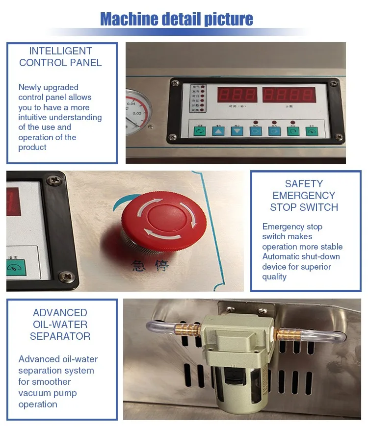 Vs600 External Rice Vacuum Packing Machine Coffee Flour Brick Bag