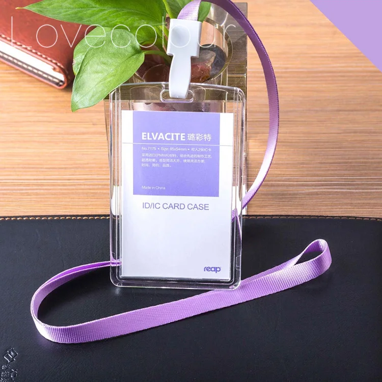acrylic ID card holder