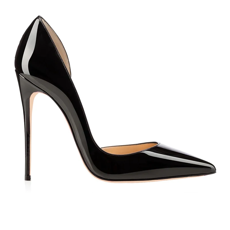 pencil high heels black