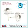 Beadsnice ID 27722 Sterling silver bezel cup earring tray fit 8mm round earrings designs