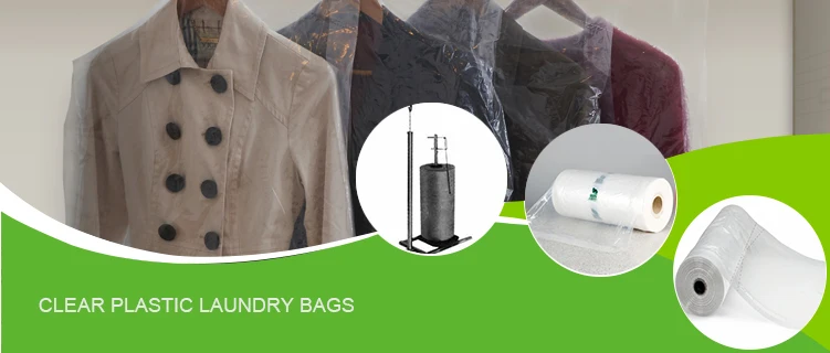 Compostable Dry Cleaning Perforated Clear biodegradable Garment/Laundry/Clothing Bags On Roll, Apparel Covers