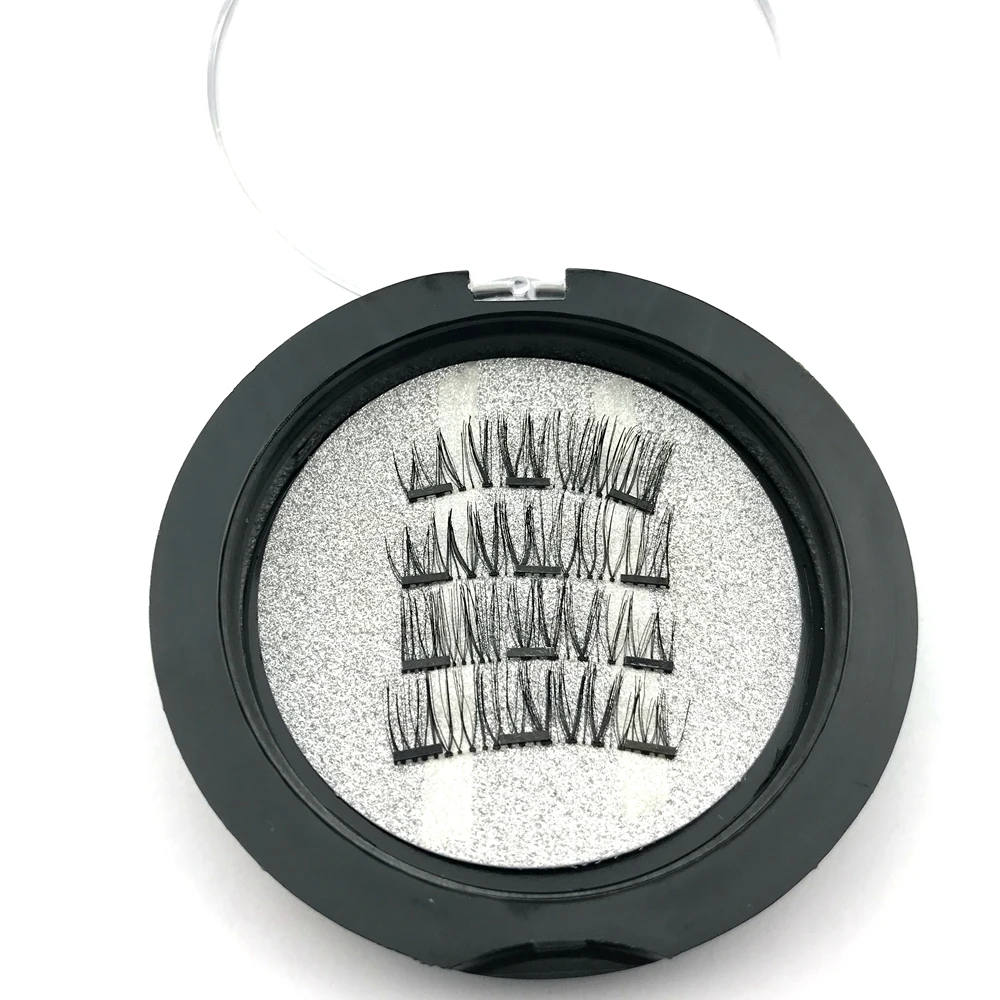 

New 3 Magnets Triple Magnetic Eyelashes 3D Reusable Fake Lashes, N/a