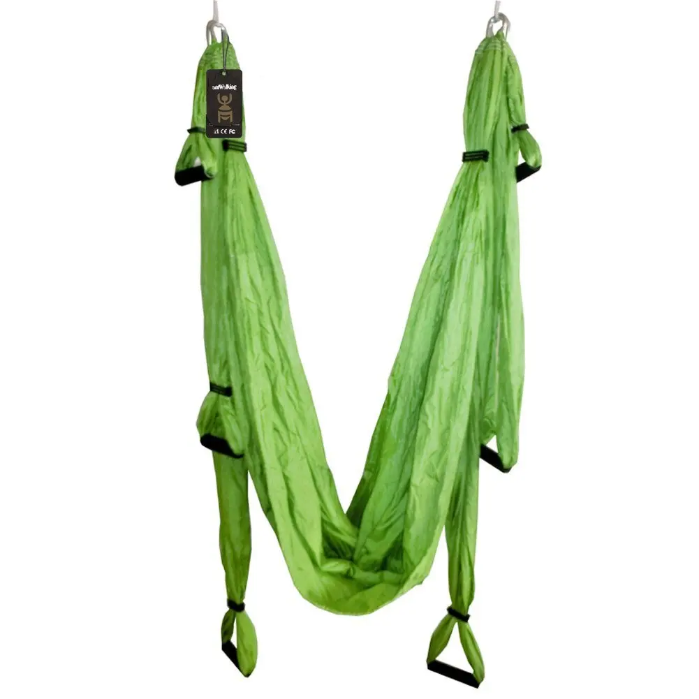 antWalking Deluxe Air Flying Yoga Hammock Aerial Yoga Hammock Fitness Swing Hammock with 440lb Load Bearing
