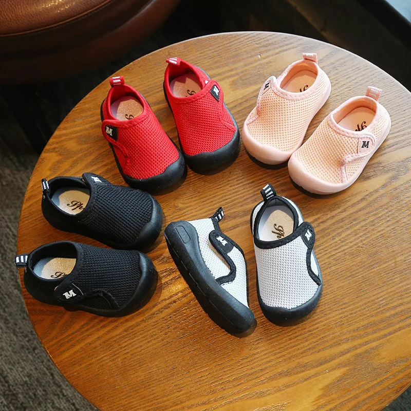 

Children's Shoes Fall 2019 Explosive Slip-proof Soft Bottom 1-5 Years Old Boys and Babies'Shoes, Red, black, grey, pink
