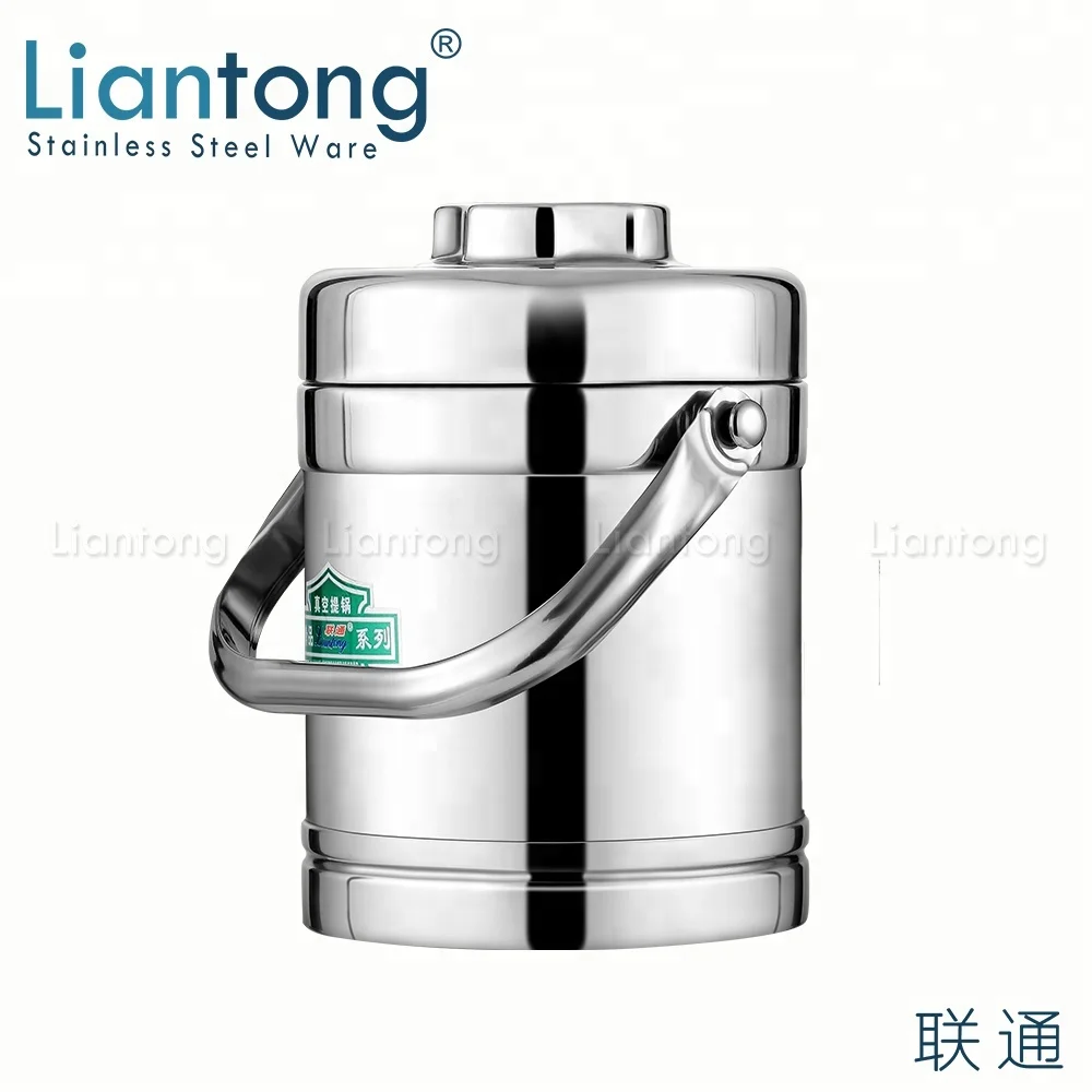 
Liantong 1.2L 1.4L 1.6L 1.8L 2.0L stainless steel portable insulated thermal vacuum food container bento box carrier 