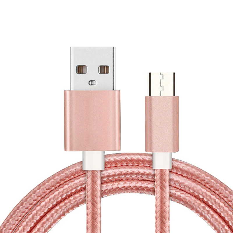 

Hight Quality 1M 2M Colorful Fabric Nylon Braided Original 2A Charger Cable Data Sync Micro Usb Cabel For V8 S4 S6 S7 S8, Gold;silver;black;pink etc