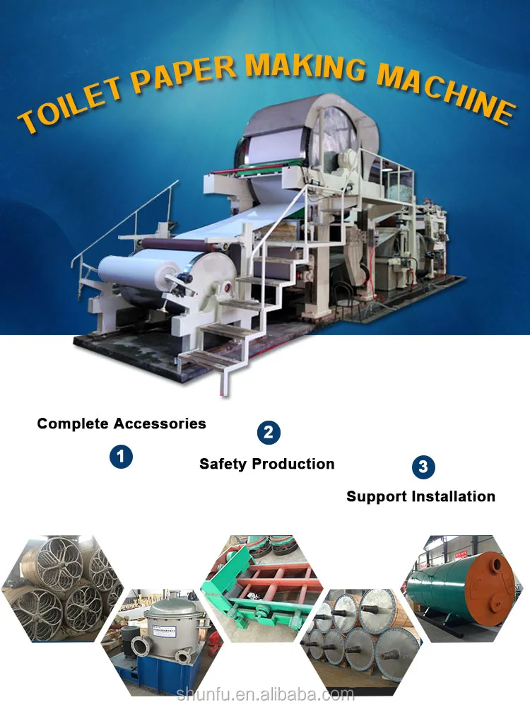 1092mm Small Toilet Paper Making Machine Price 23tpd Made Leading