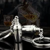 3D mini metal shaker key chain fashion cocktail cup pendant lady bag pendant promotional gift Bartender's keychain