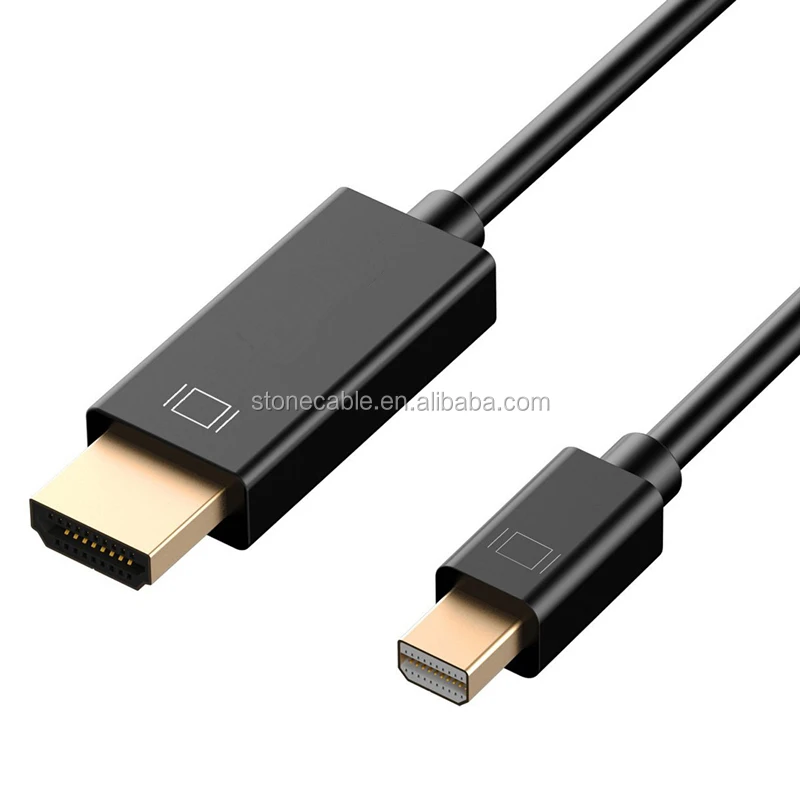 Wholesale 6FT Black Thunderbolt Mini to HDMI Cable Adapter for MacBook Pro Air iMac -black From
