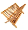 Home Intuition Collapsible Bamboo Modern Dish Rack