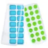 Silicone Ice Cube Tray with Lid Easy Release Ice Tray Container 35 Cavities Ice Molds that Non-toxic and BPA Free