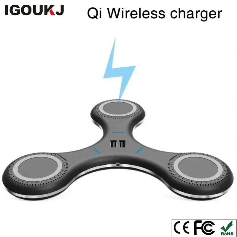 

Freeshipping 3 in 1 Qi Charge Accessory for iphone X 8 plus for Sasmung s7 s8 s9 Wireless Phone Charger