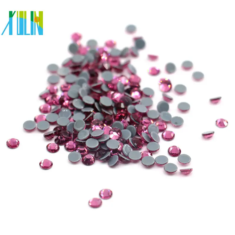 

Manufacturer Supply High Copy Austria Flatback Hotfix Rhinestone Crystal Beading For Dresses Wholesale , SA-209-Rose