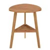 Elegant Round Three Legged Wooden Coffee End Table