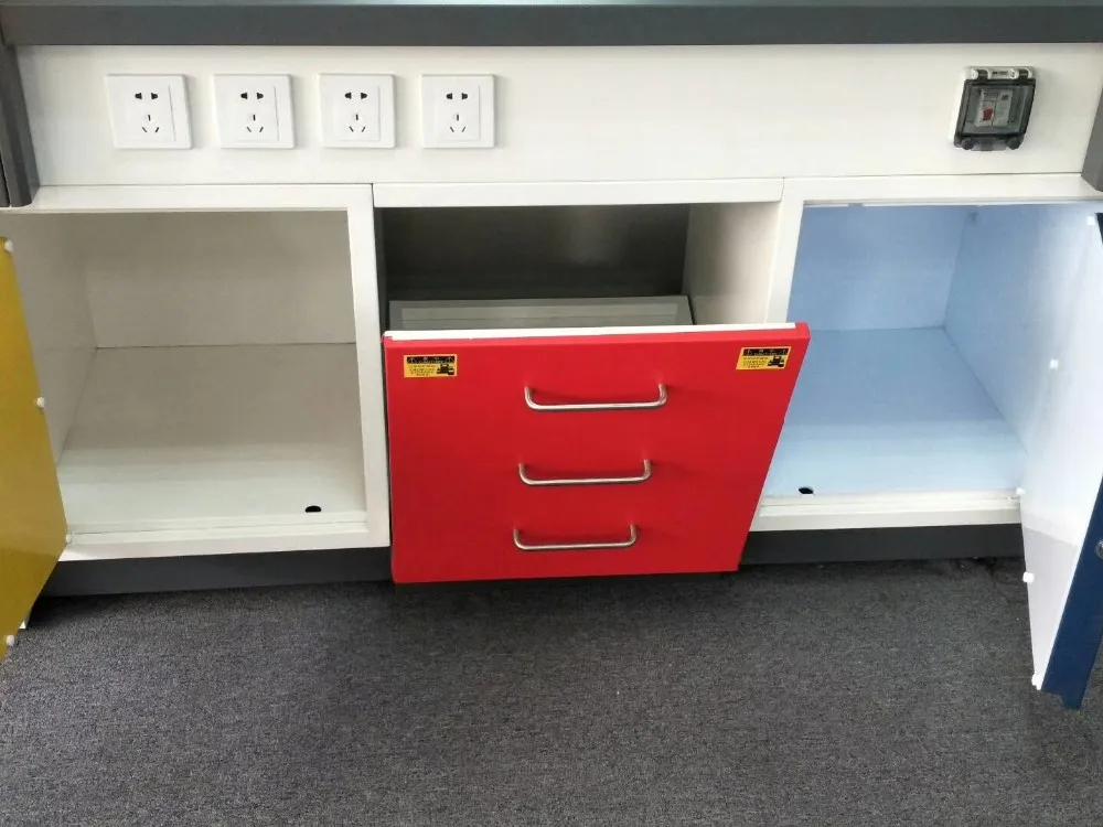 Vav Control Laboratory Canopy Hood Lab Fume Hood Chamber With One Seat