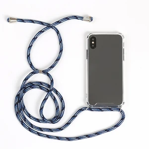Shockproof Cell Phone Case With Necklace Rope Phone Shell For Samsung A50 Lanyard Crossbody Necklace Phone Case