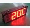 white led clock display time date temperature used outdoor digital display