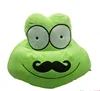 Wholesale green emoji frog plush toy pillow