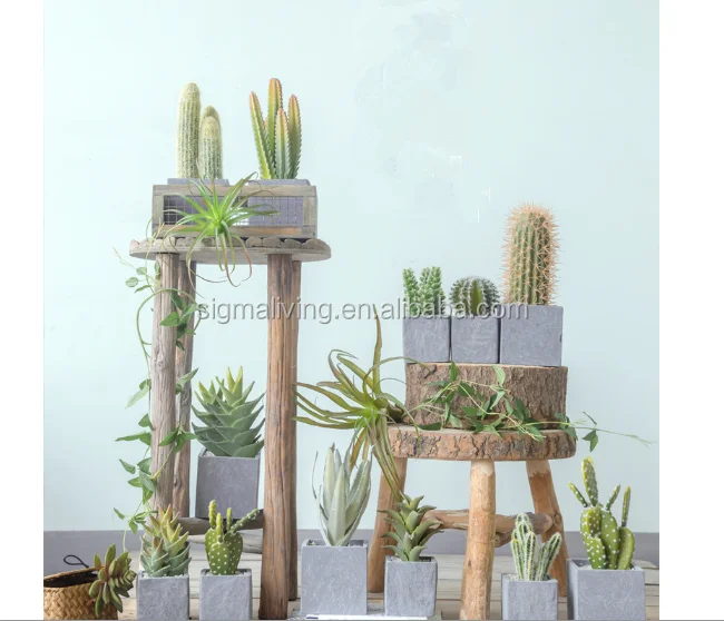 Wholesale artificial indoor and outdoor mini potted cactus