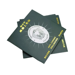 Image of Custom Printed Hot Sale 8x8 Silver Polishing Cloth Jewelry Care Cloth