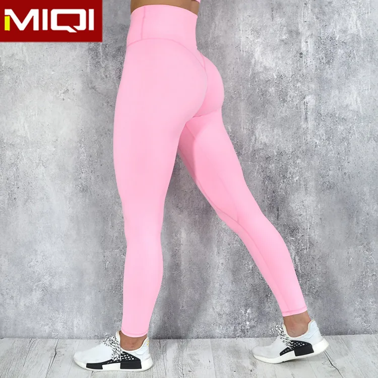 Customize Fitness Clothing High Waist Gym Legging Women V Shape Back