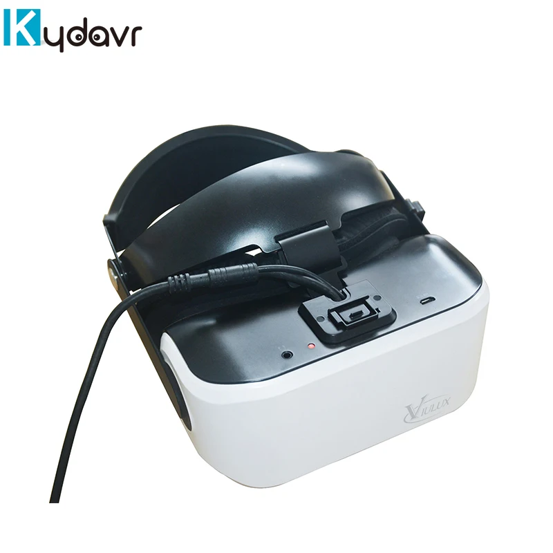 

Anti dizziness 8K i5 CPU VIULUX virtual reality glasses for 9d simulator, White+silver grey