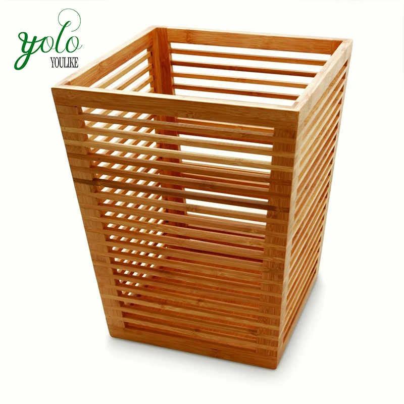 Deluxe Bathroom Accessory Bamboo Bathroom Bin Buy Bamboo Bathroom Bin
