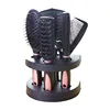 Professional red hairbrush set with 5pcs type comb