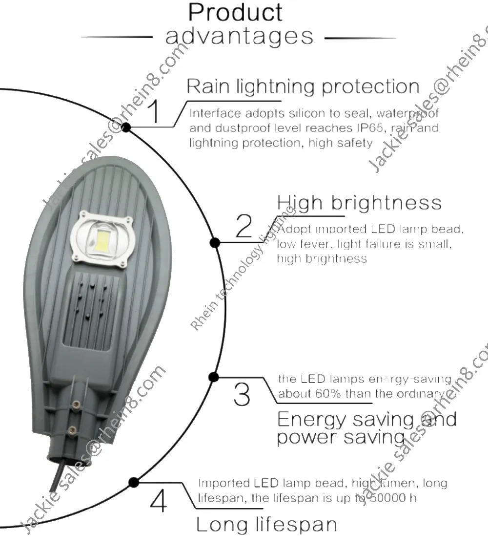 High lumen bridgelux led street light 100V 110V 120v 127V price list