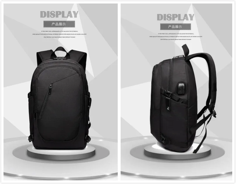 College Backpack Shoulder School Bags Mens Boys Travel Rucksack Bag ...