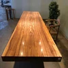 restaurant furniture one piece solid wooden cafe table hot sale rectangle restaurant tables chairs
