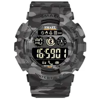 

2019 Smael new design 8013 camouflage military 50m waterproof bluetooth smart watch
