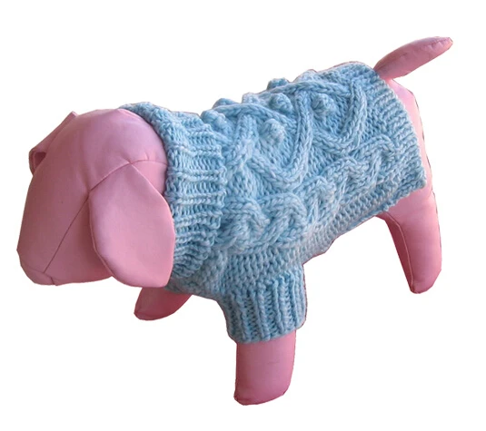 

Wholesale Top Quality Pet Accessories Heated Free Pattern Small Hand Knit Pet Sweater, Red