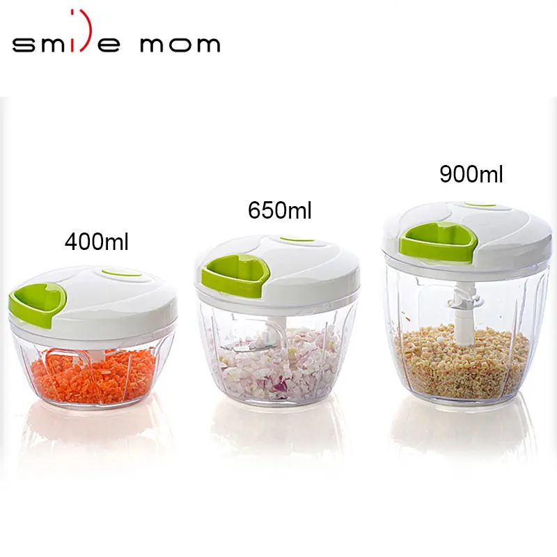

Kitchen hand pull vegetable potato Fruit Food Chopper, Green