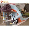 Handmade waterproof 3D realistic t rex animal costume dinosaur,latex suit dragon