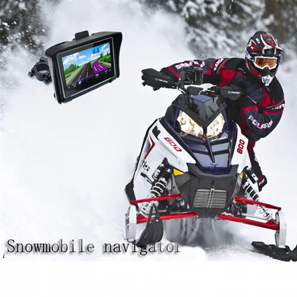 Snowmobile gps mount