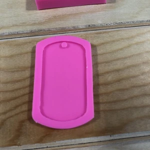 Dog necklace tag shape silicone mold for key chains Pendant moulds polymer clay DIY Jewelry Making epoxy Resin mold