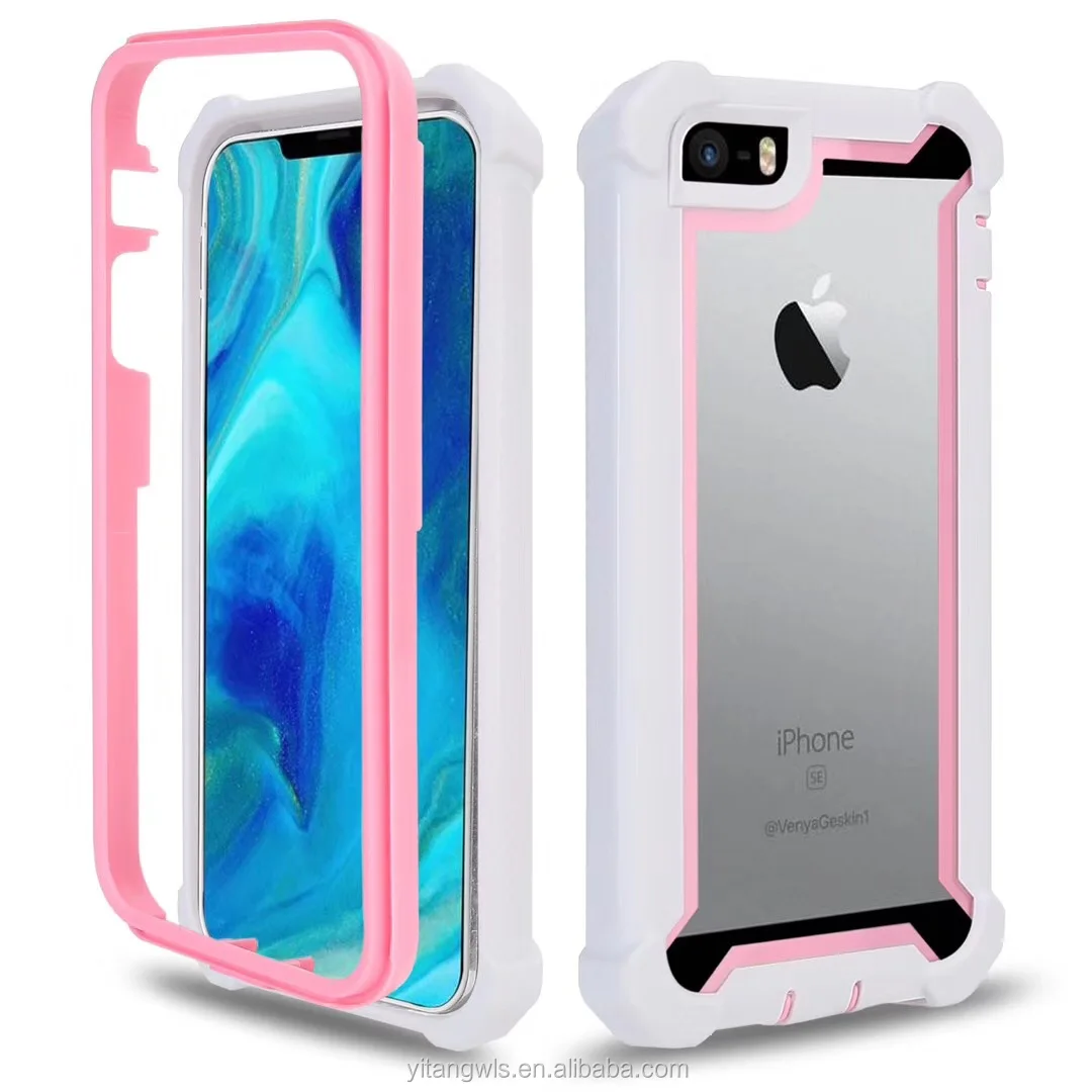 For Iphone 5 Case Full Body Rugged Clear Bumper Case With Built In Screen Protector For Iphone 5 Buy Bumper Case For Iphone 5 Case For Iphone 5 Bumper Case Protective Case Product On Alibaba Com