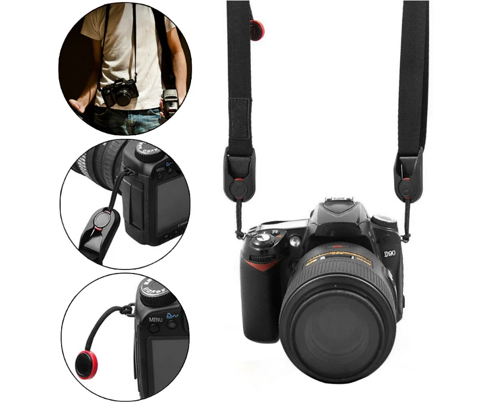 wholesale 1 Quick-Attaching, Quick-Adjusting Black Hand Strap for peak design strap for gopro