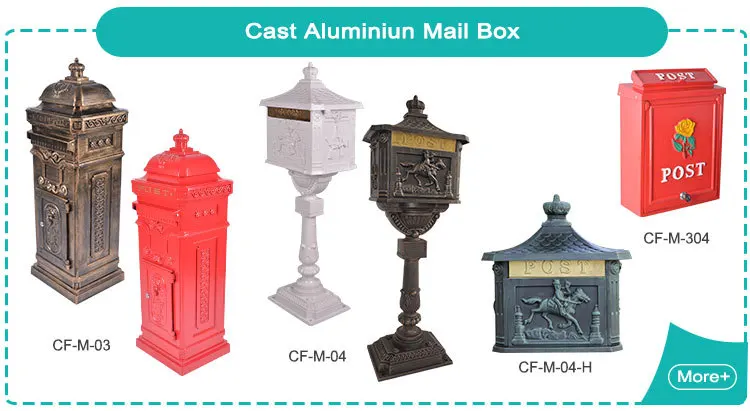 Heavy Duty Postal Box Security Cast Aluminium Mailbox With 