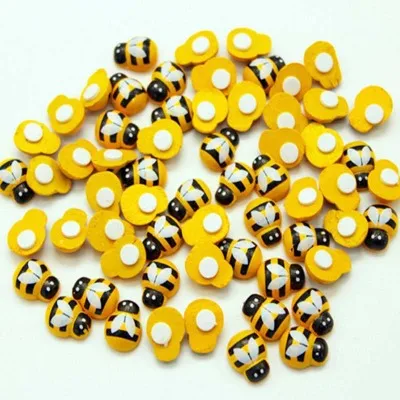 

Z839 Cartoon Mini Yellow Bee DIY Refrigerator Stickers