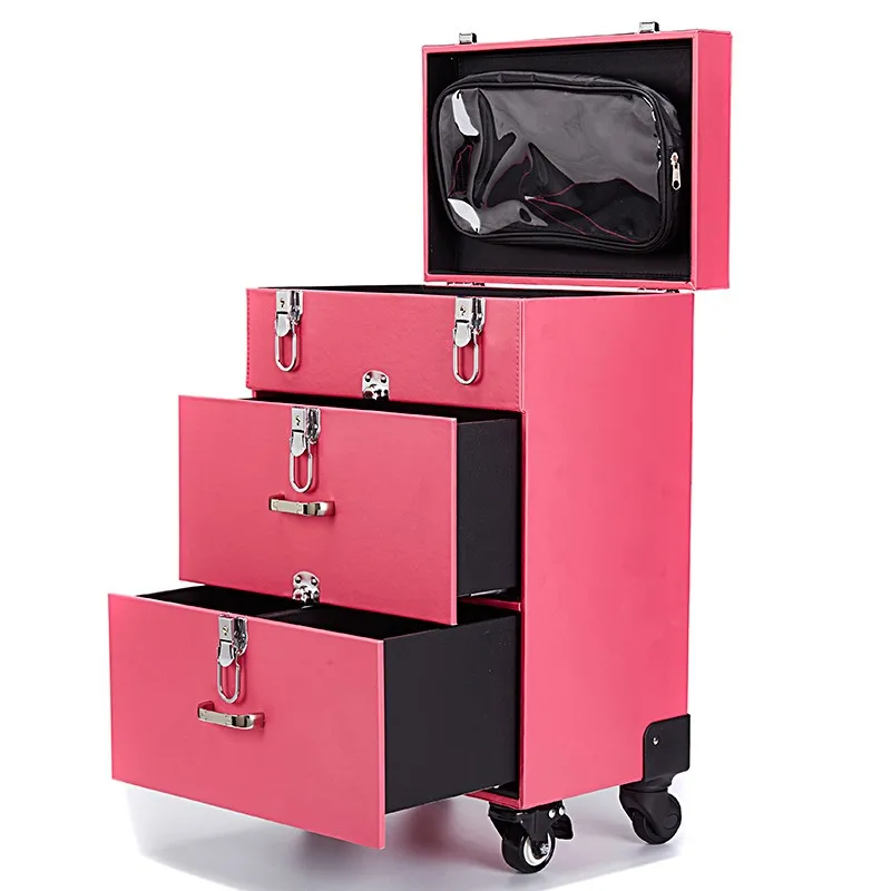 Large Aluminum Trolley Hairdressing Nail Polish Cosmetic Case Buy