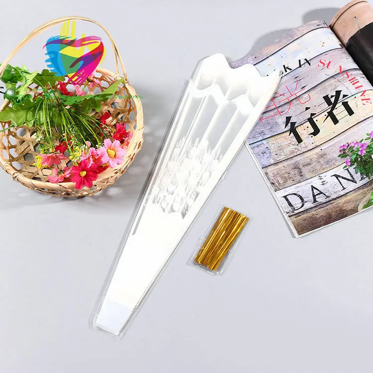 
Yiwu color imprineted color high transparence flower sleeves 