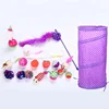 purple cat tunnel interactive cat toys mouse sisal17pcs set