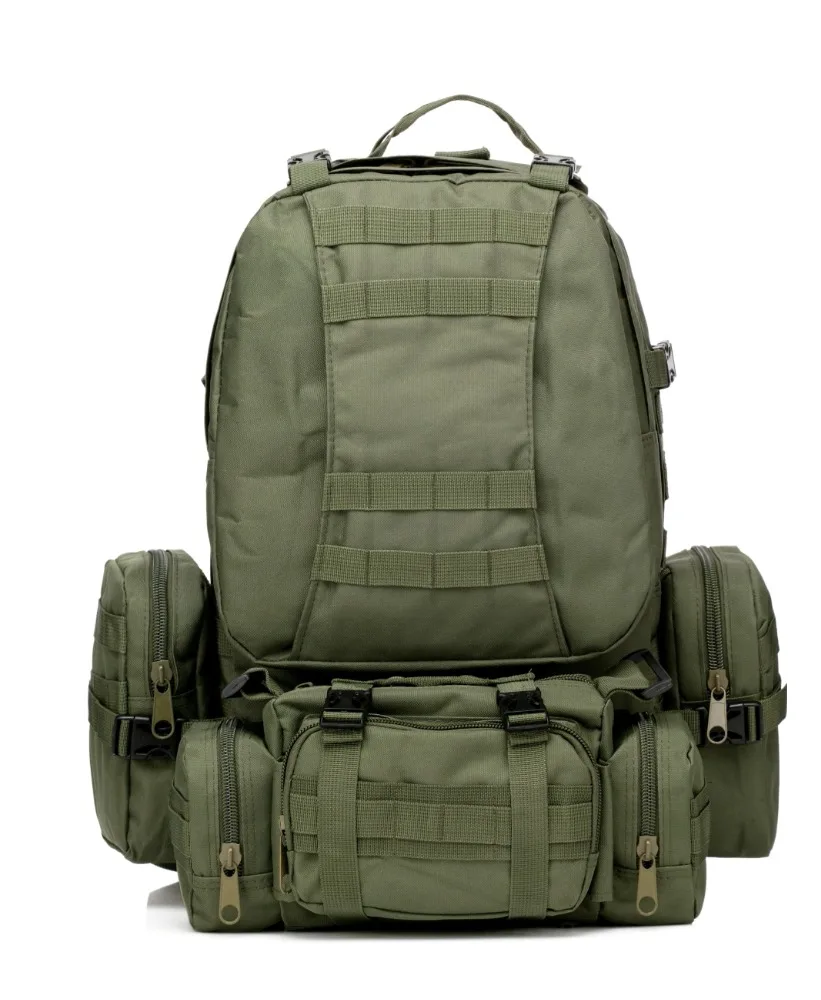 

55L waterproof Modular Combination Camo Outdoor Bag Large Travel Camping Hiking Mountaineering Climbing Backpack Bag