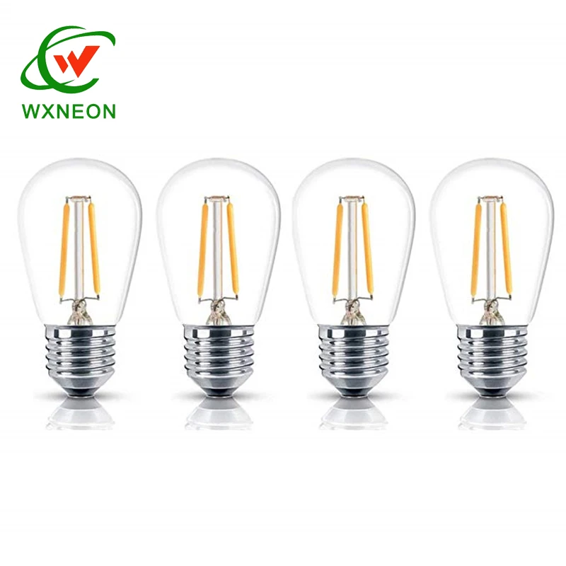 230V Dimmable 2 Watt Led Bulb ST45 S14 Led Filament Lamp Energy Saving Bulb